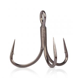 Mustad ITG76AP-TS-4-6A Tactical Bass Hooks, In-Line Triple Grip Short, 4, 6 pack