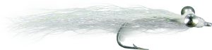 Superfly FLY1600-06P Streamer Grey/White Deep Minnow #6